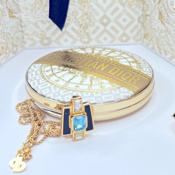 Auth DIOR Necklace • Gold Plated Authentic Pendant by Christian Dior Luxury - Picture 1 of 6